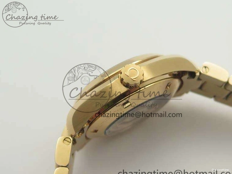 0520 Timeless Aqua Terra Ladies 35mm RG V6F Best Edition White MOP Dial On RG Bracelet A 8102